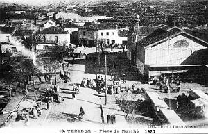 TEBESSA - PLACE DU MARCHE - 1920